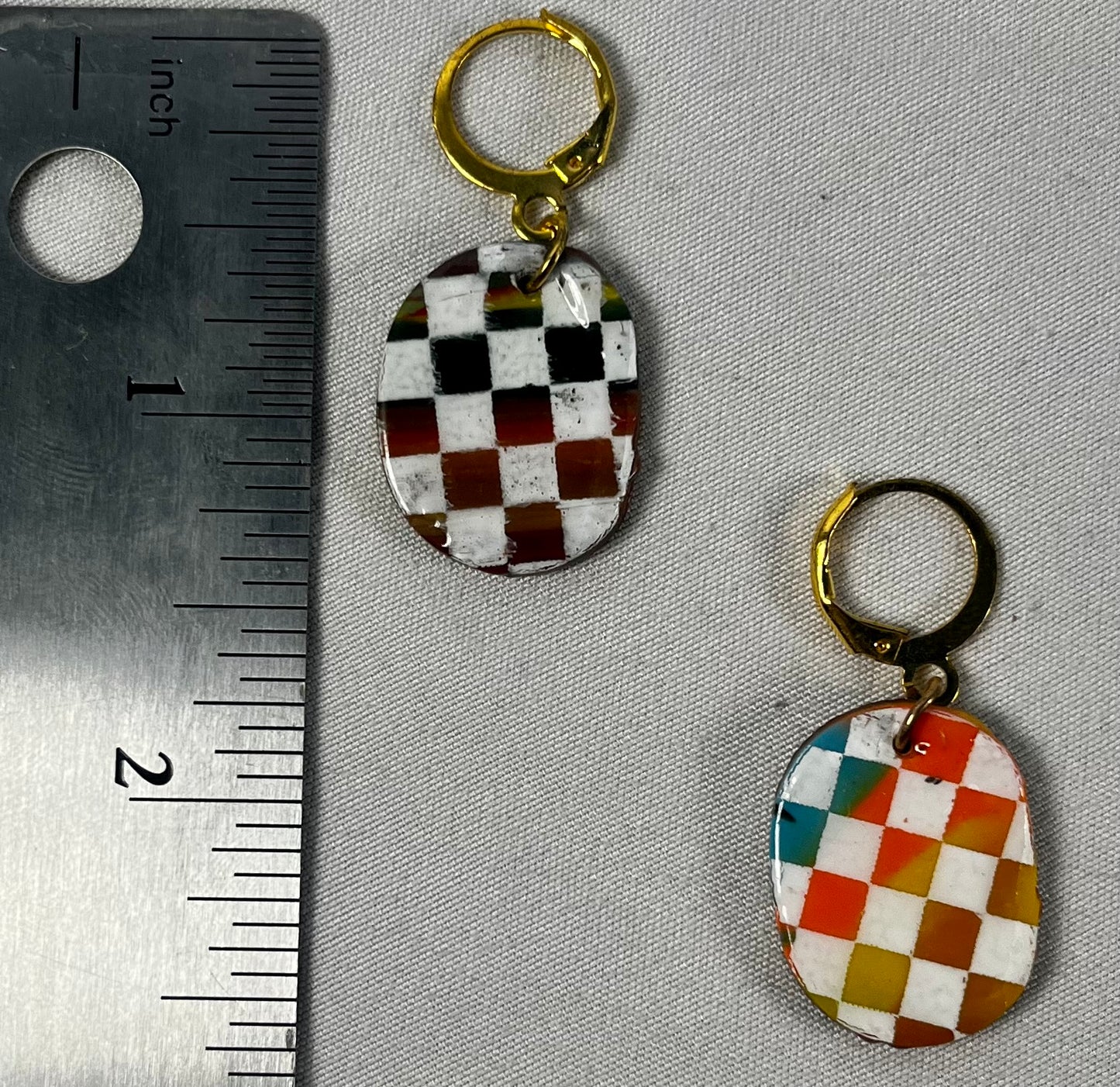 Checkerboard Earrings