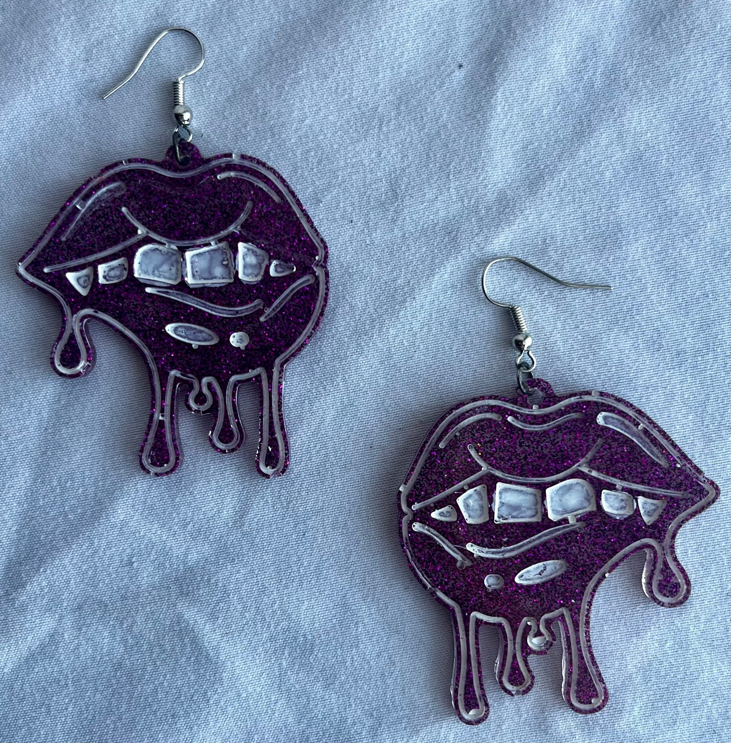 Bit Lip Earrings