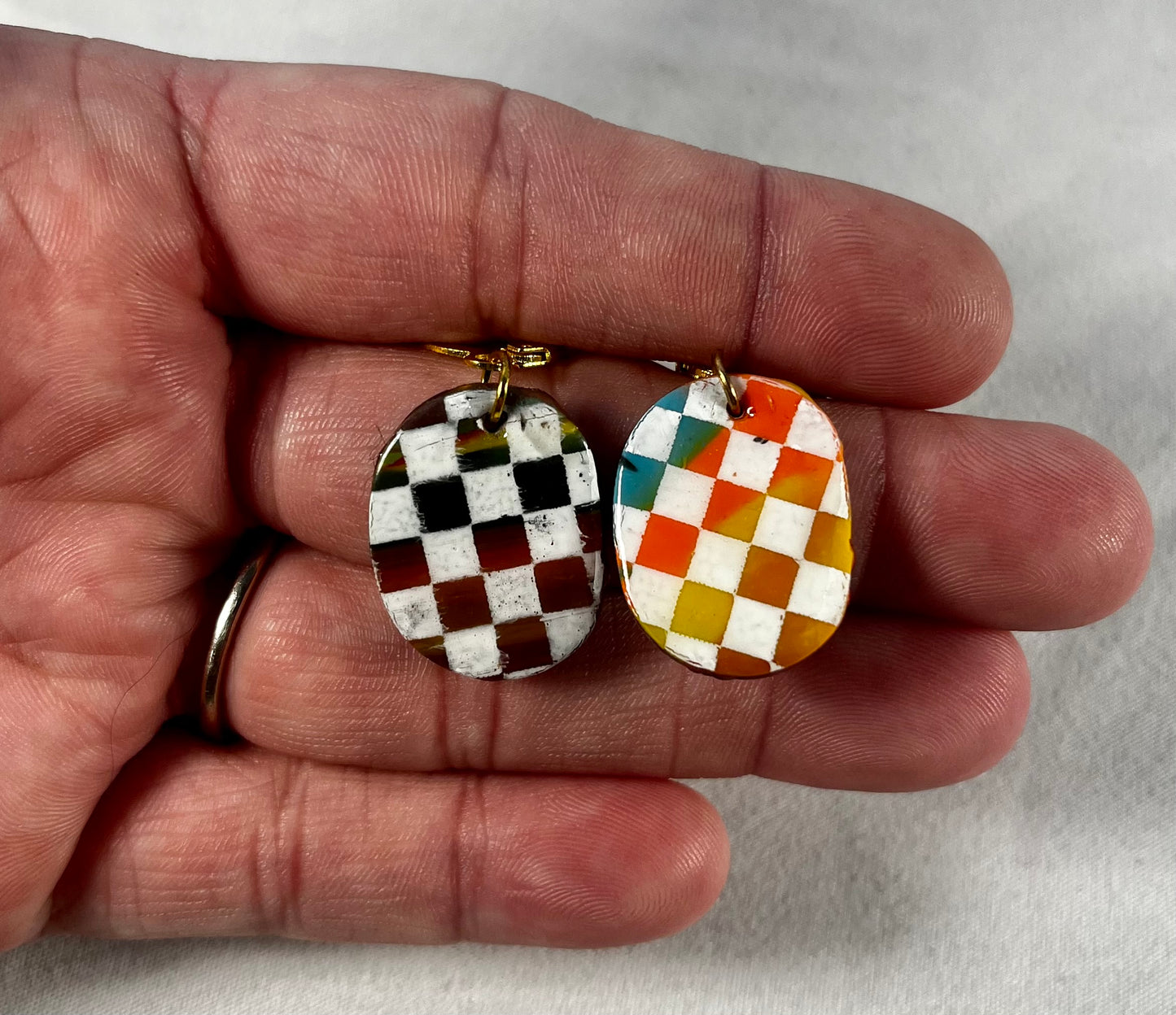 Checkerboard Earrings