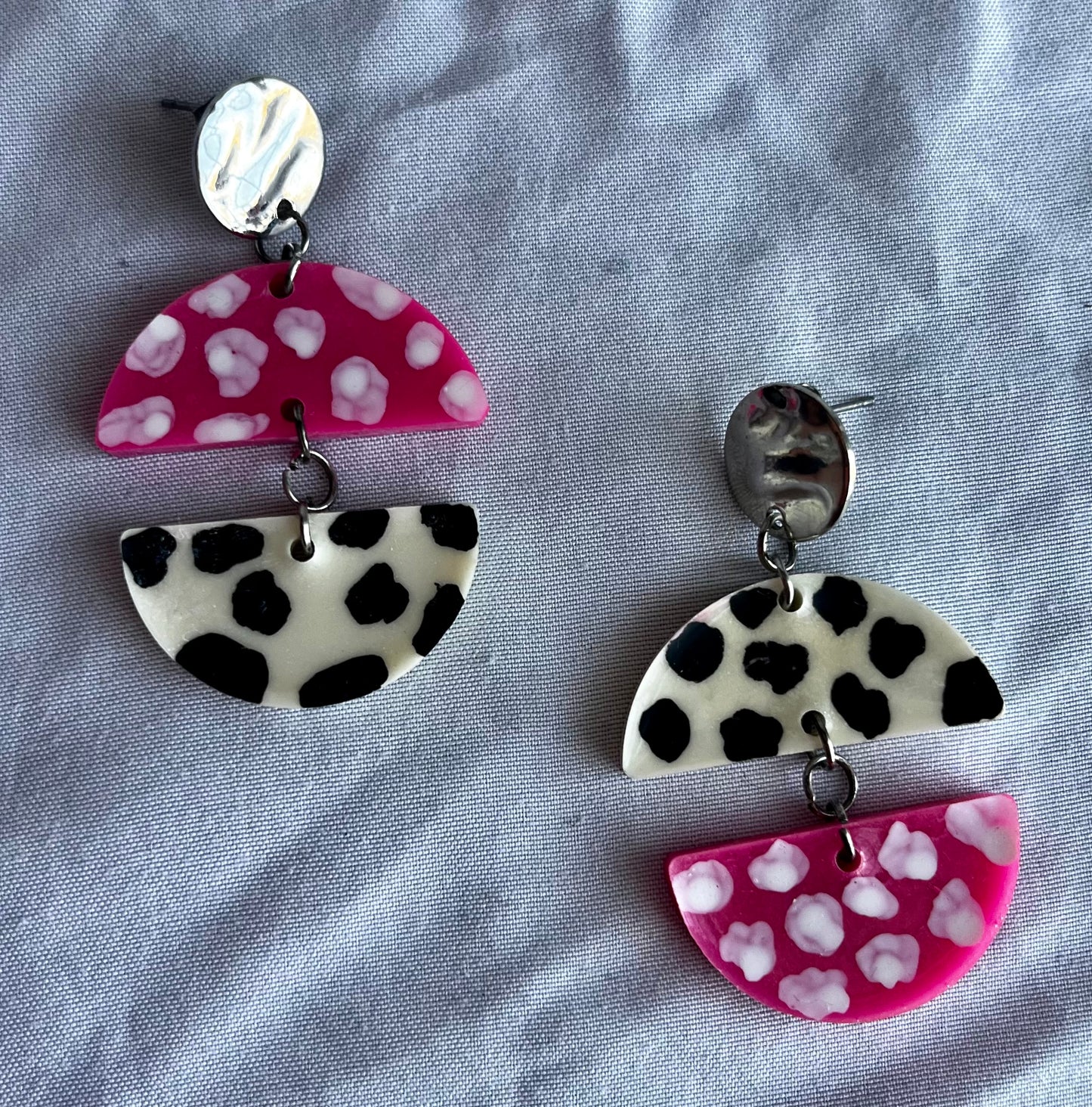 Strawberry Cow Earrings