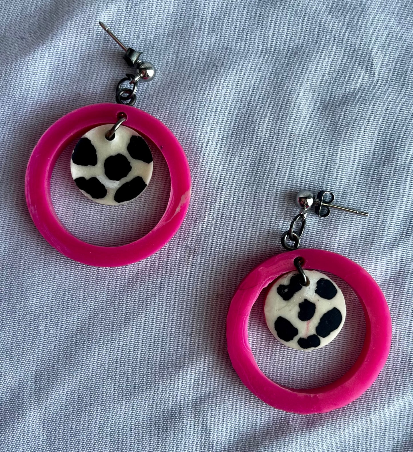 Strawberry Cow Earrings