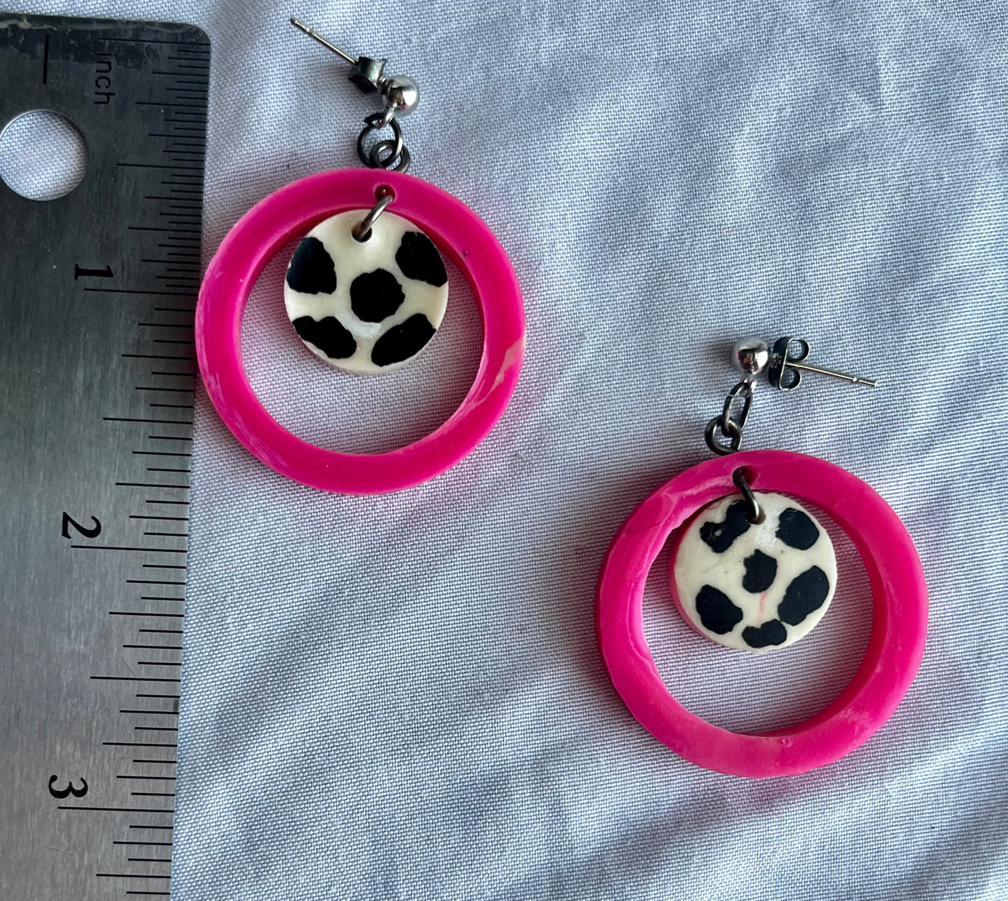 Strawberry Cow Earrings