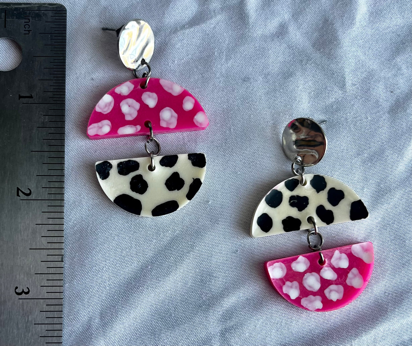 Strawberry Cow Earrings