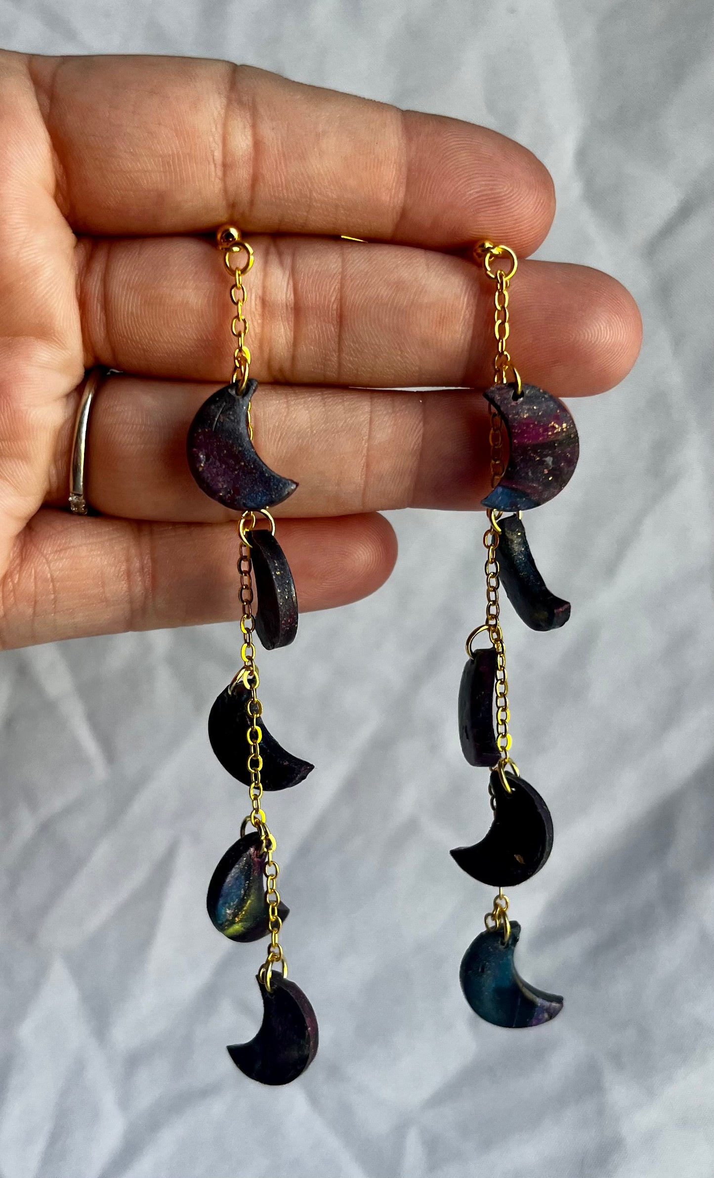 Moon Drop Earrings