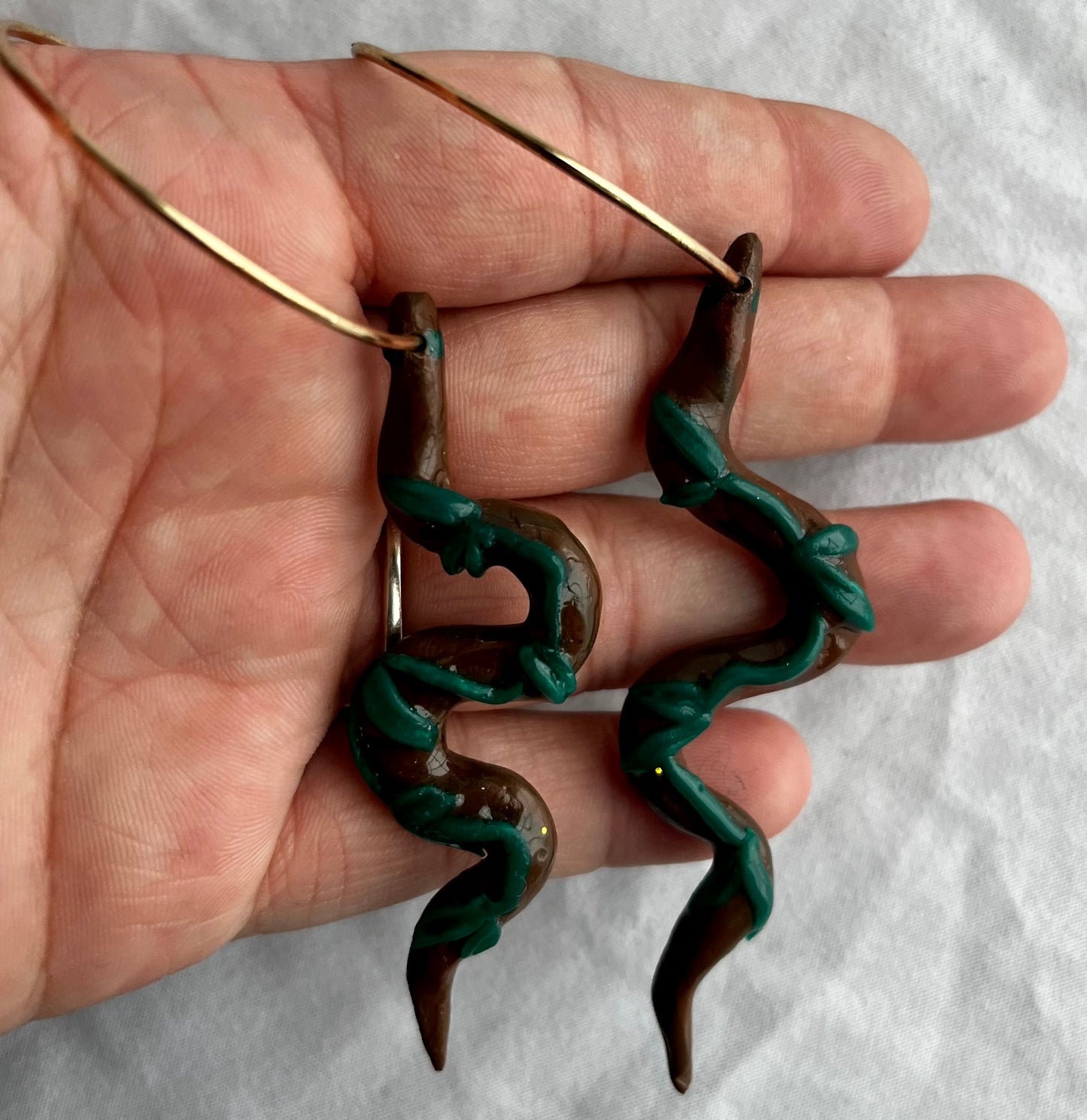 4 Elements Snake Hoops