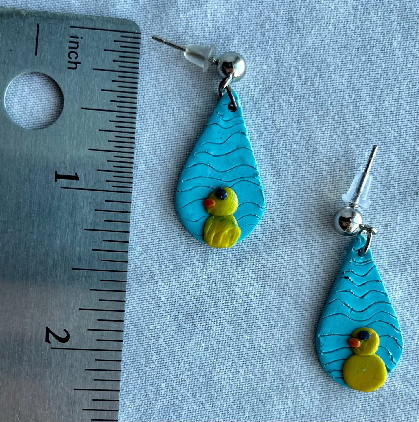 Water Element Duck Earrings