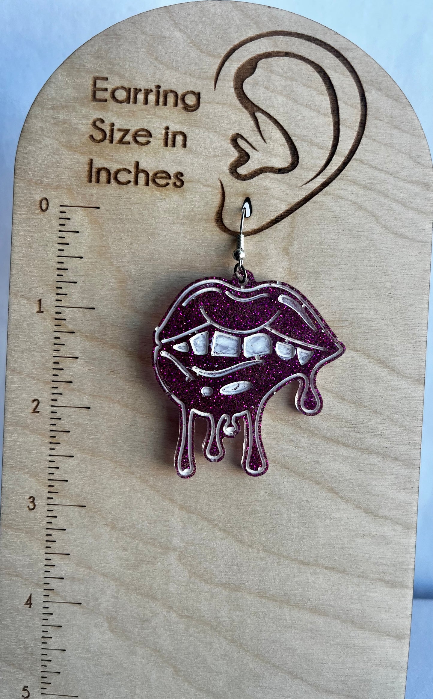 Bit Lip Earrings