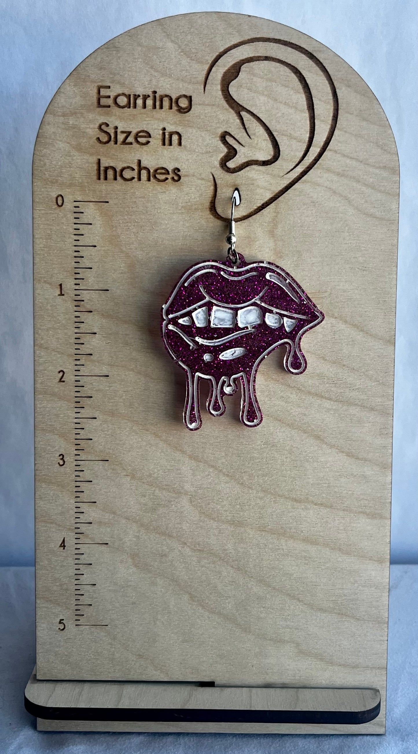 Bit Lip Earrings