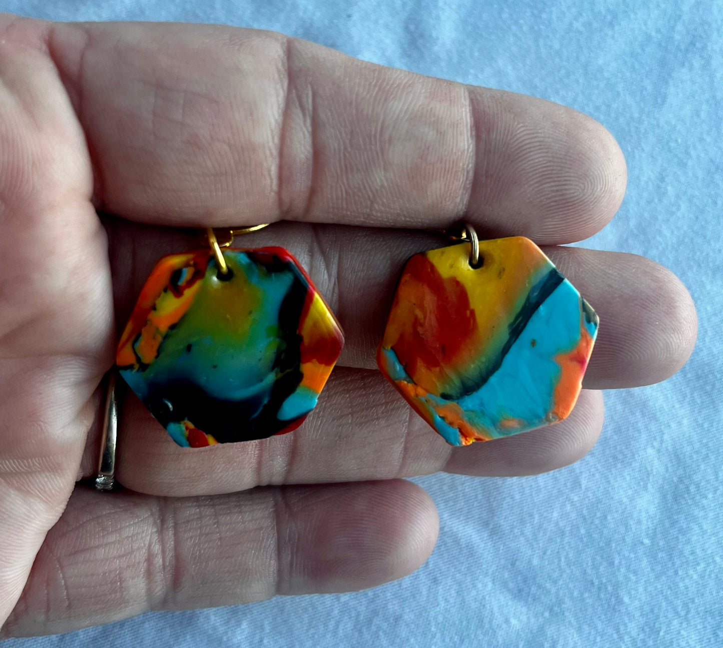 Mokume Earrings