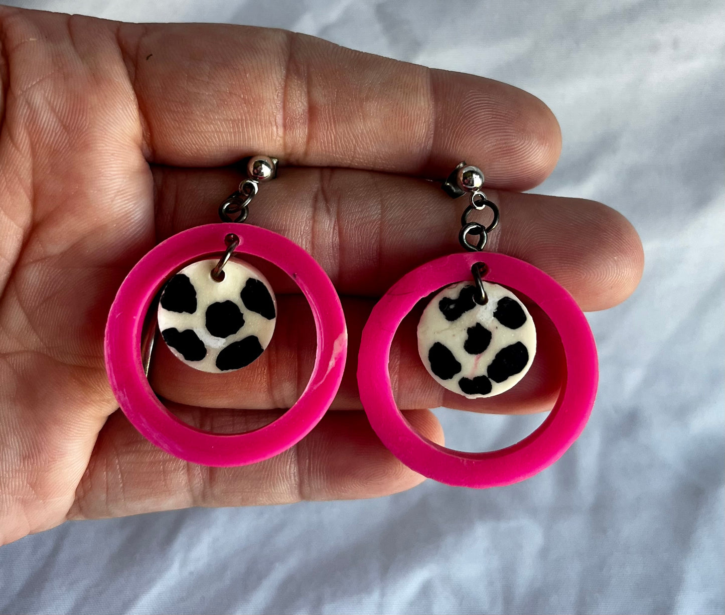 Strawberry Cow Earrings