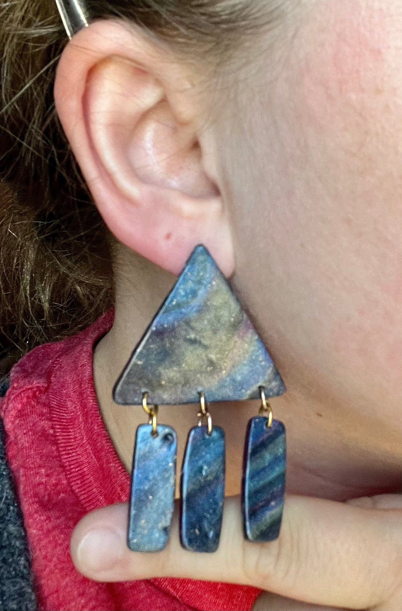 Triangle Drop Earrings