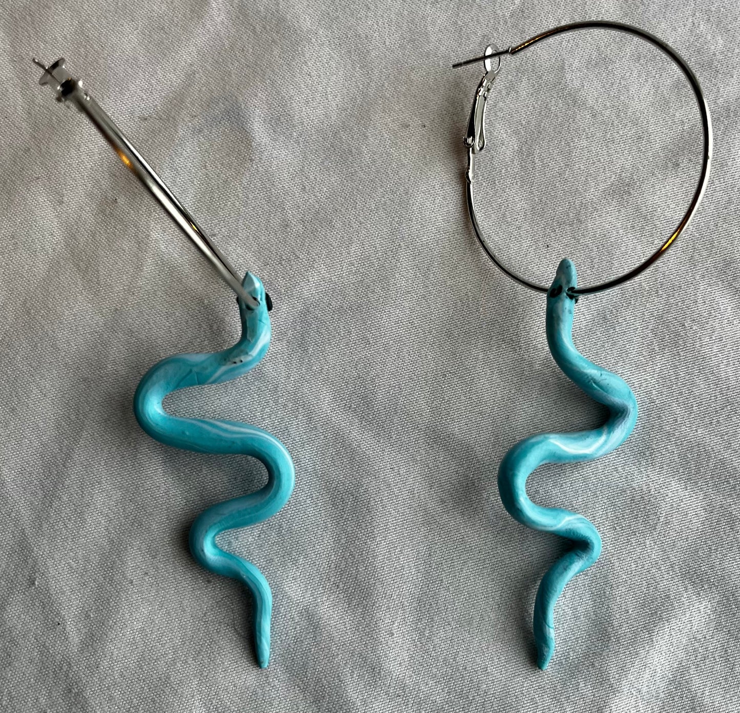 4 Elements Snake Hoops