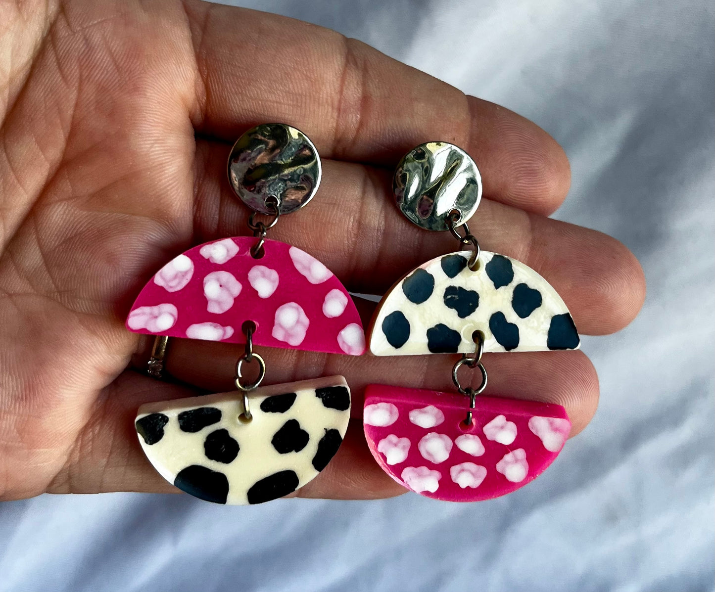 Strawberry Cow Earrings