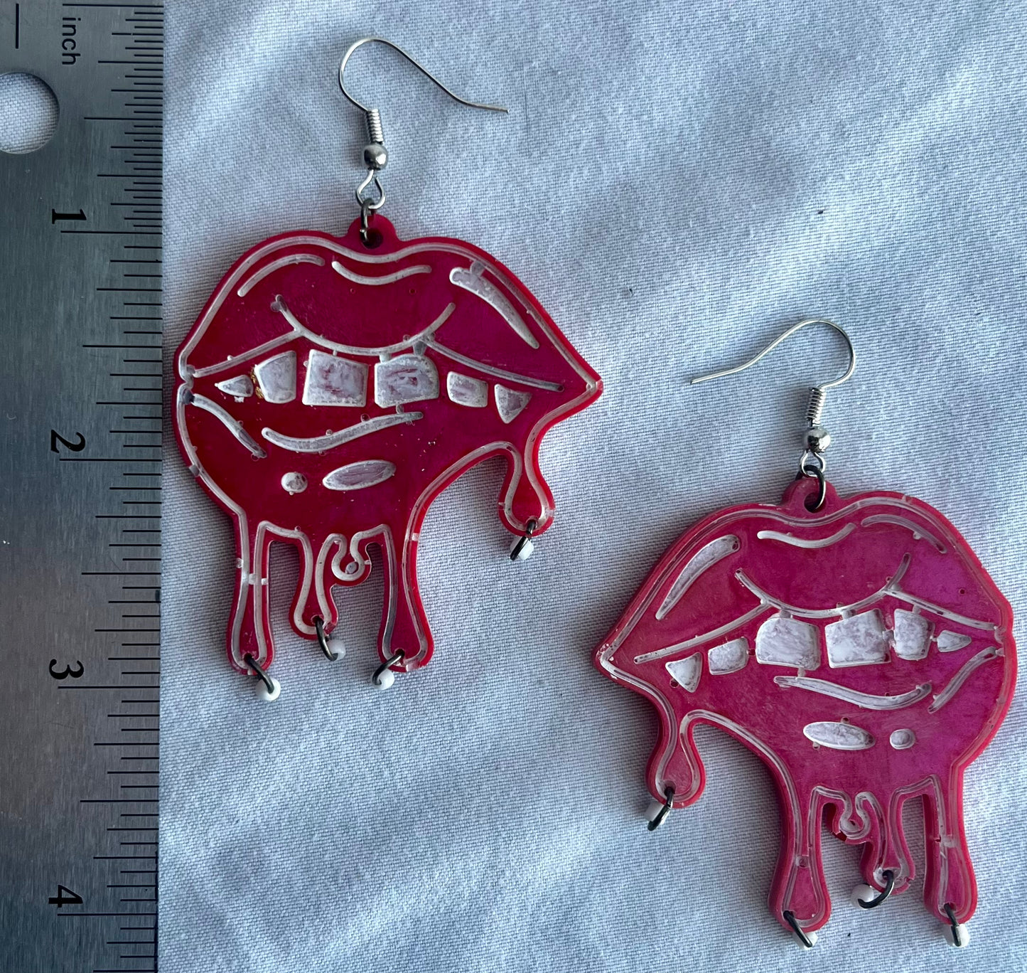 Bit Lip Earrings