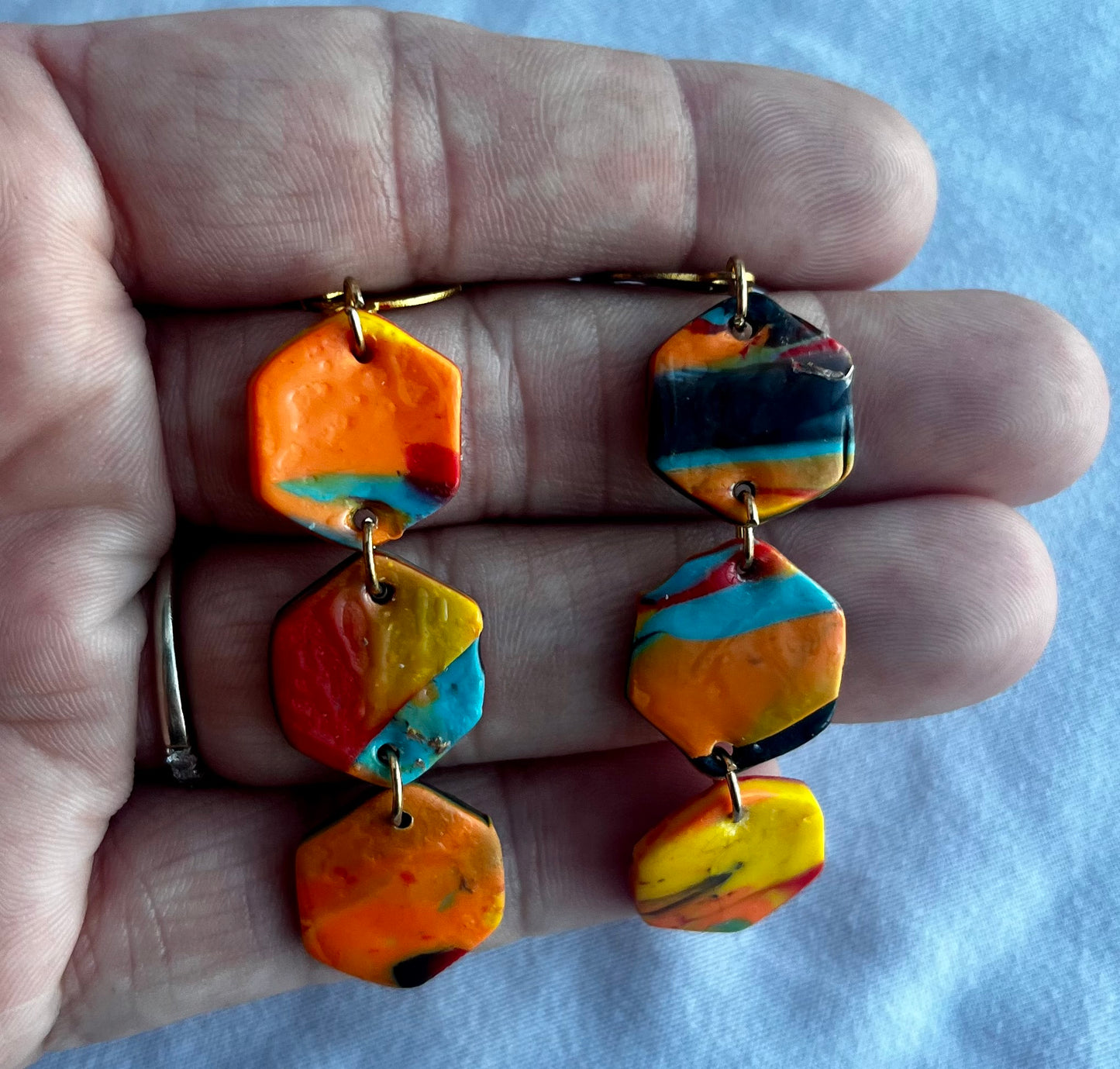 Mokume Earrings
