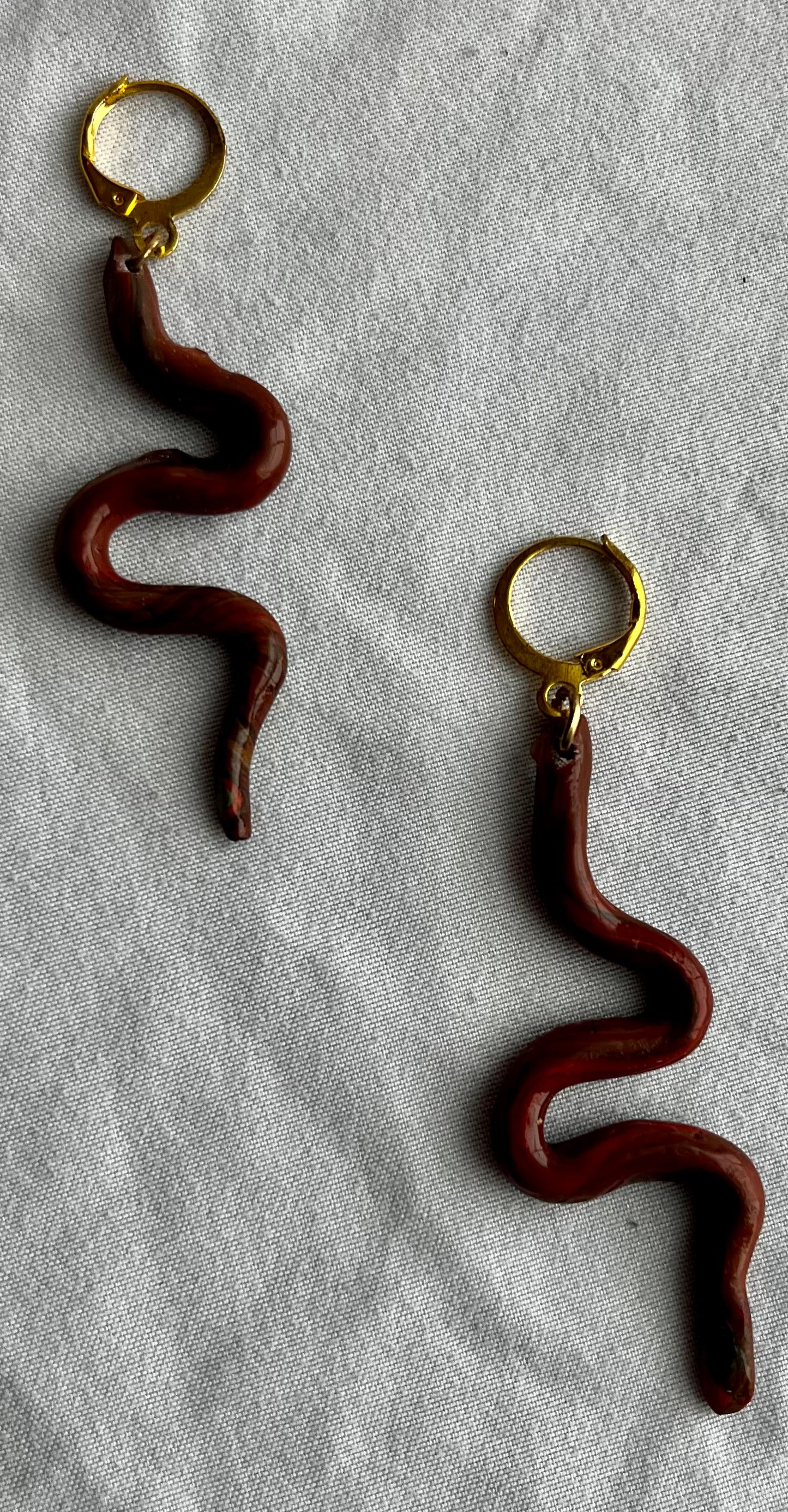 4 Elements Snake Hoops