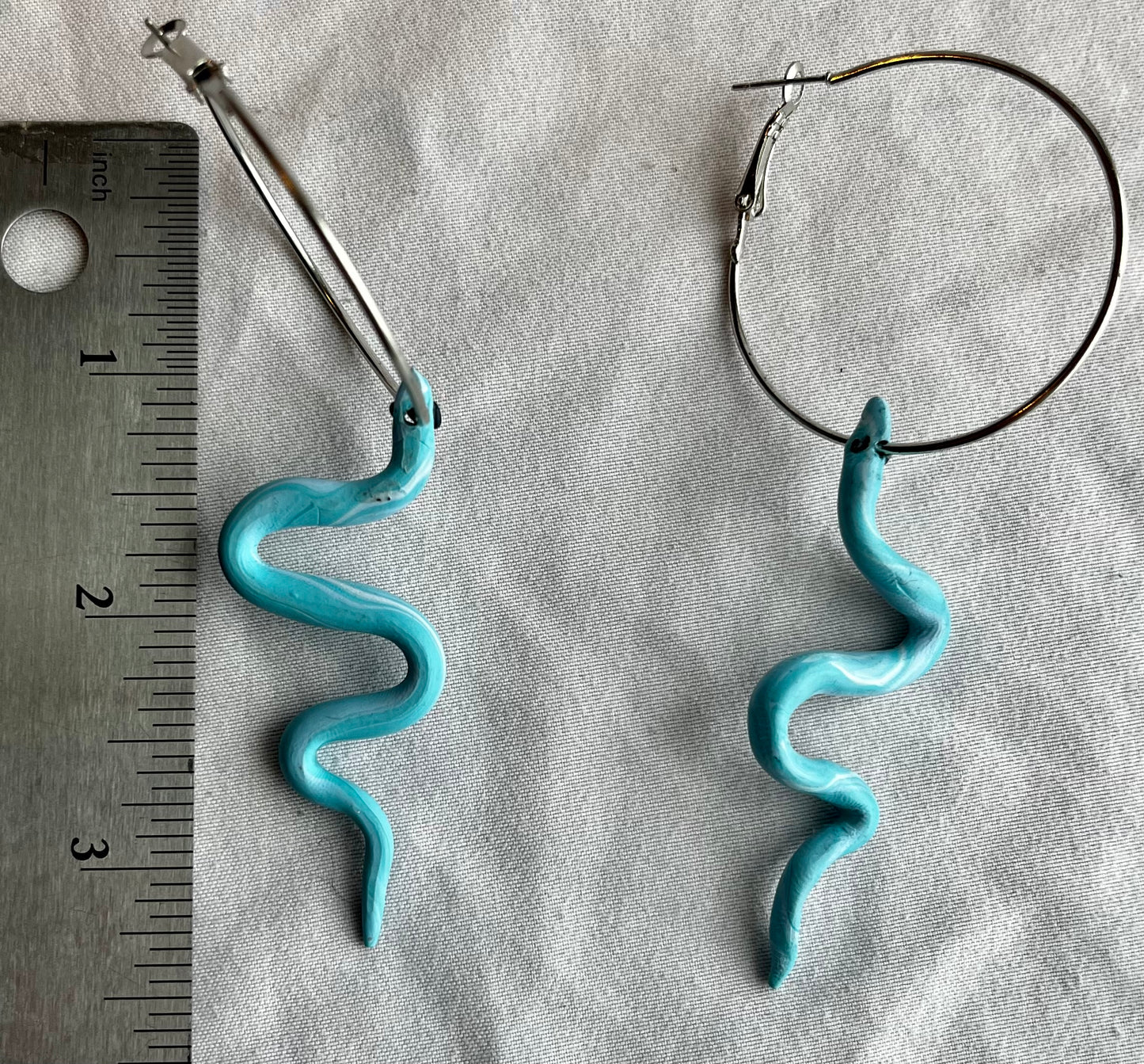 4 Elements Snake Hoops