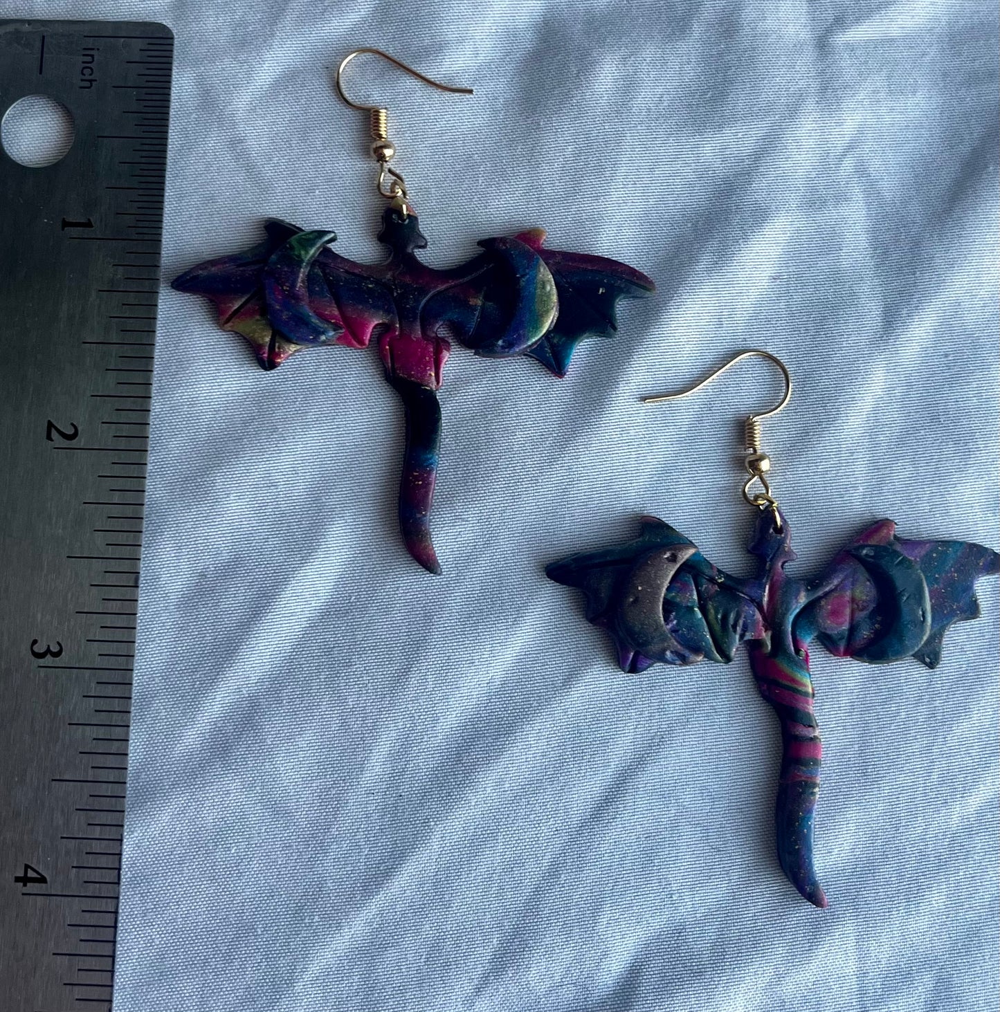 Moon Dragon Earrings