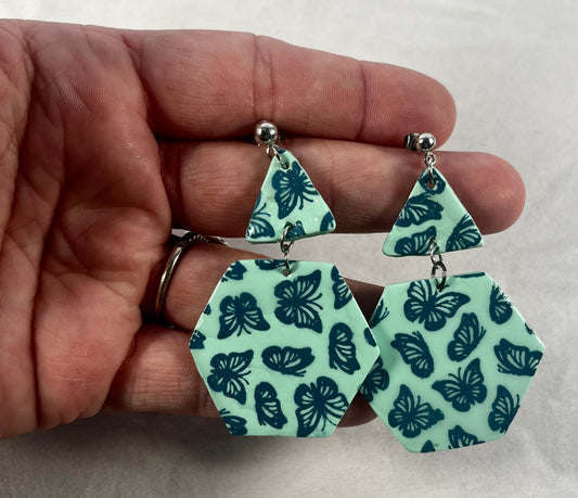 Butterfly Clay Earrings