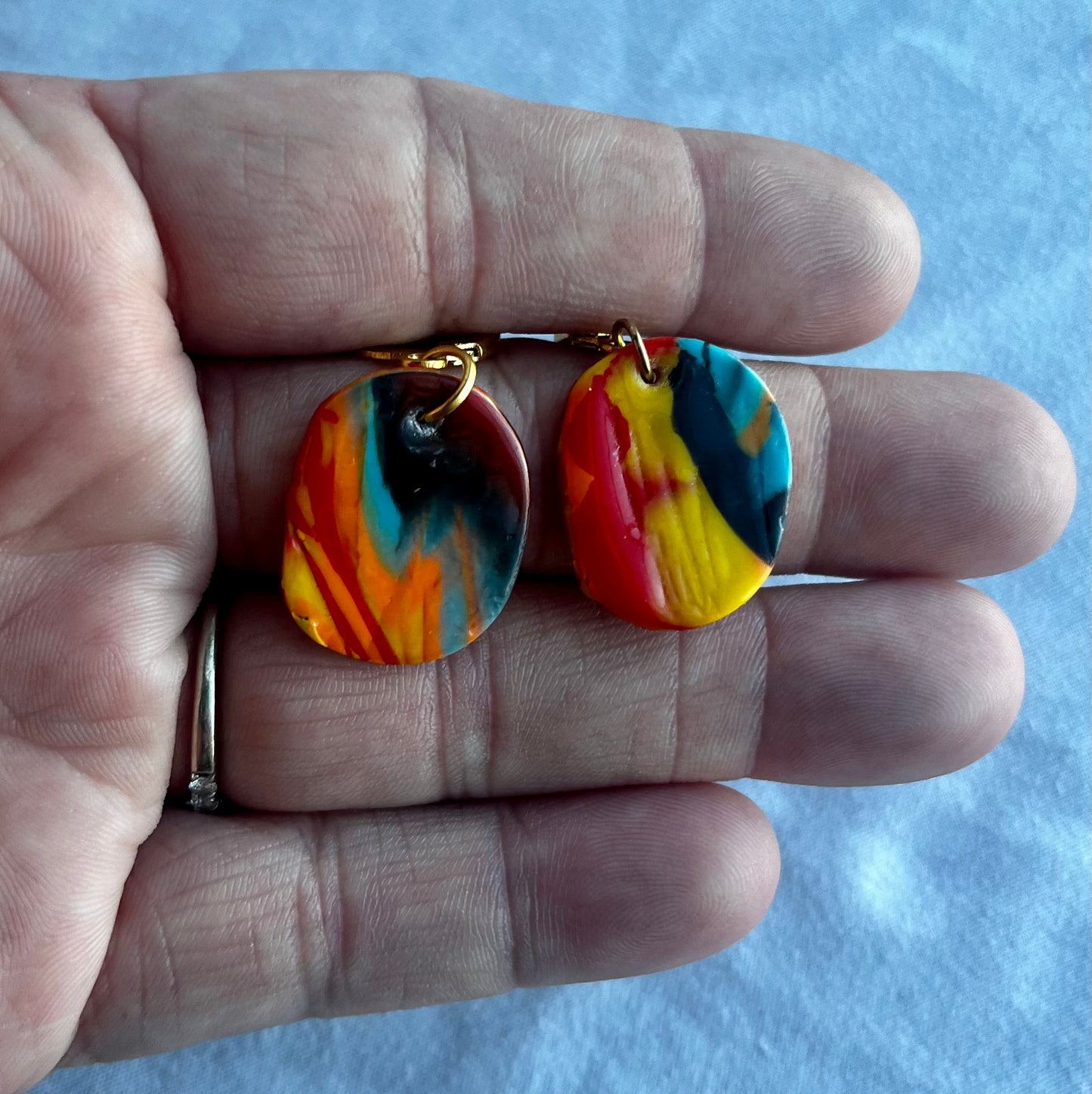 Mokume Earrings
