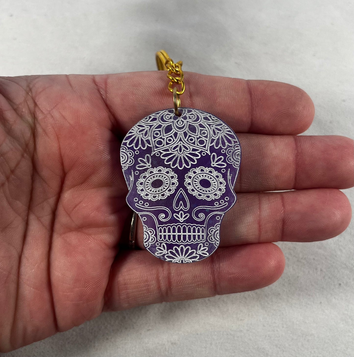 Sugar Skull Keychain