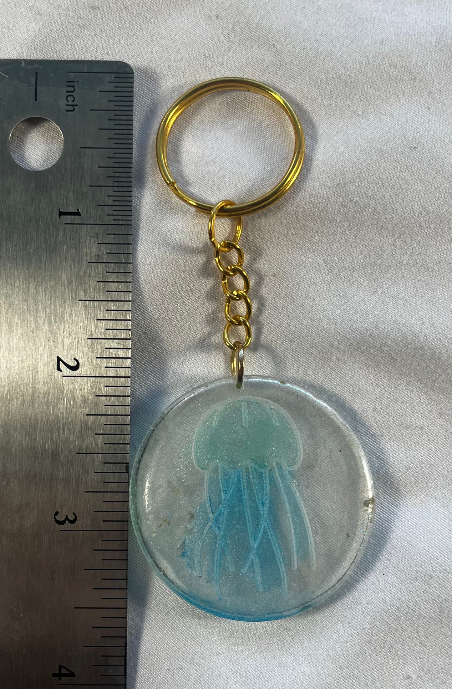 Jellyfish keychain