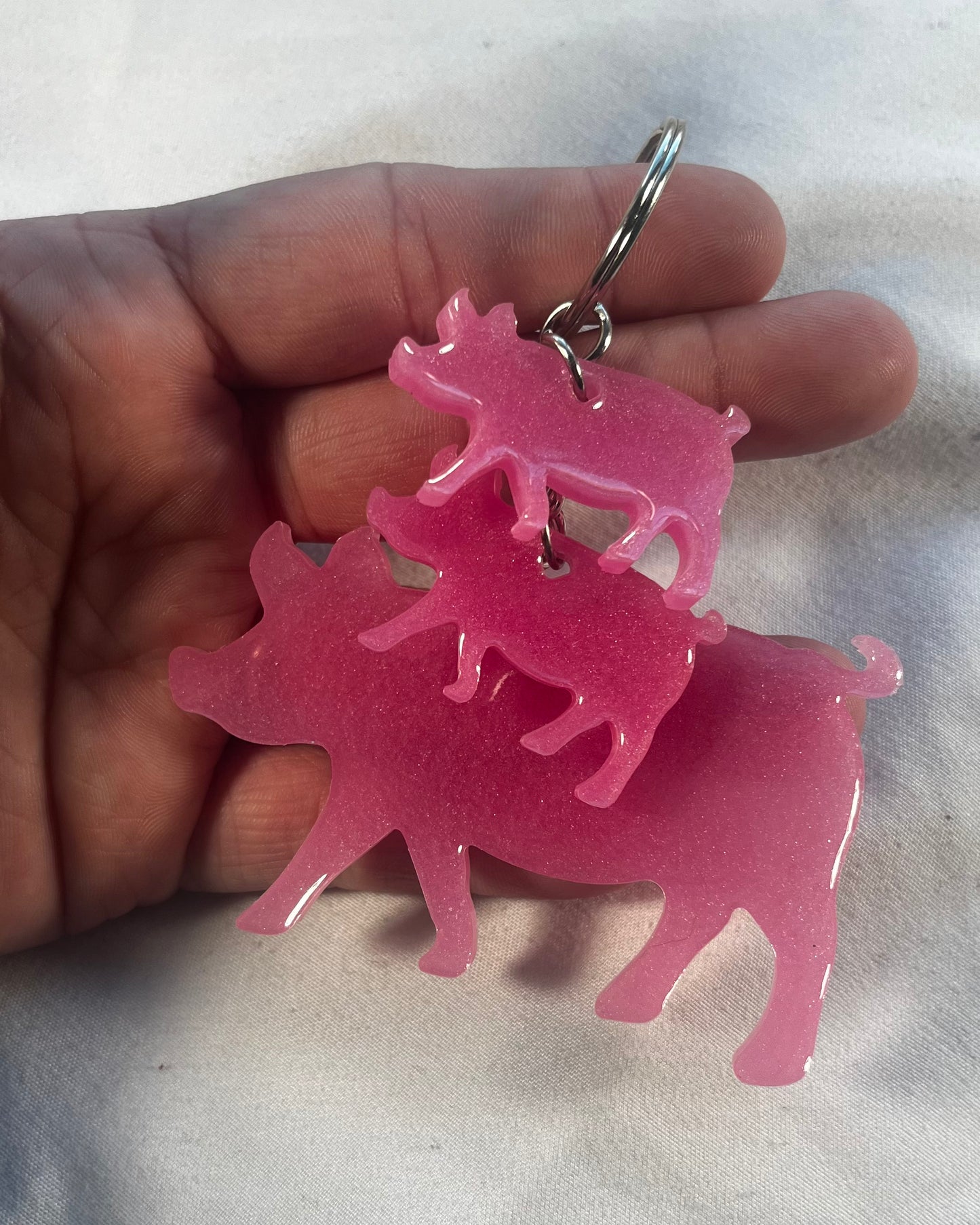 Pig Family Keychain