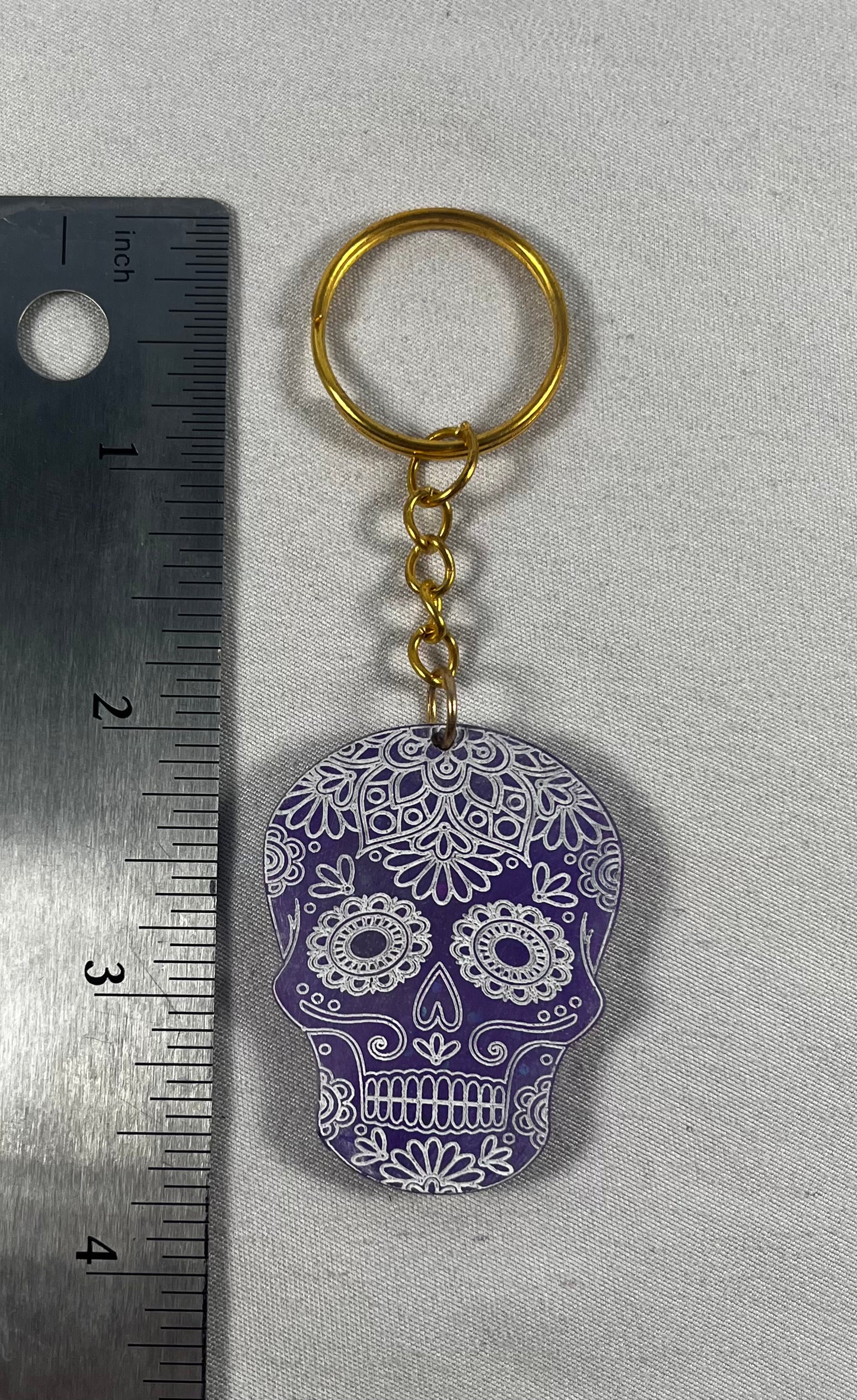 Sugar Skull Keychain