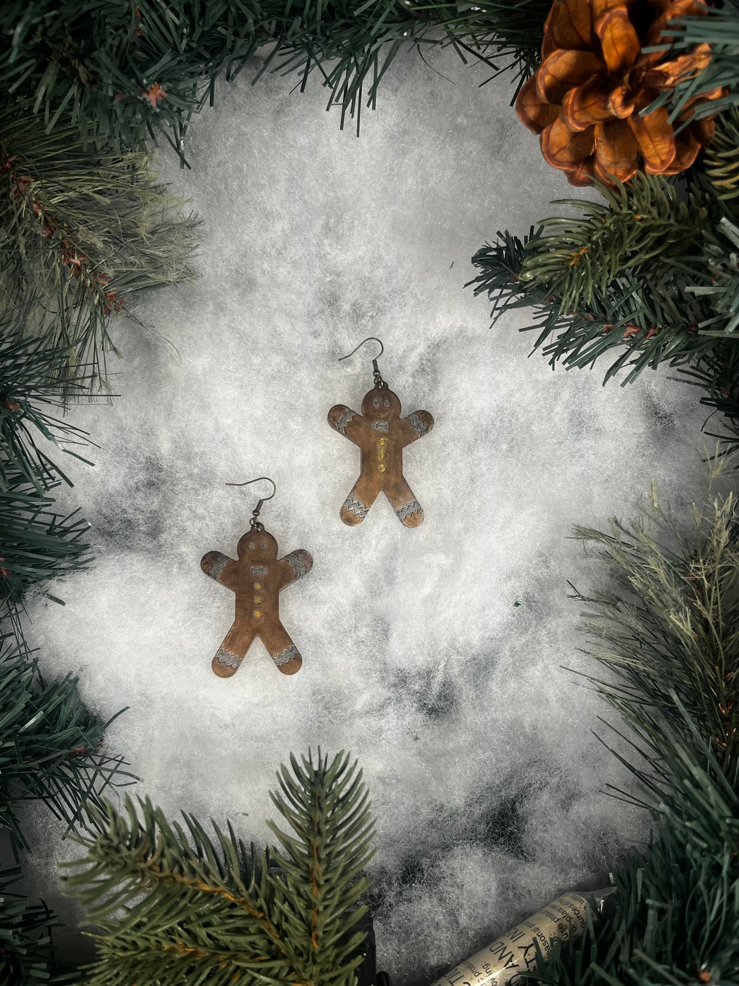 Christmas Gingerbread Earrings