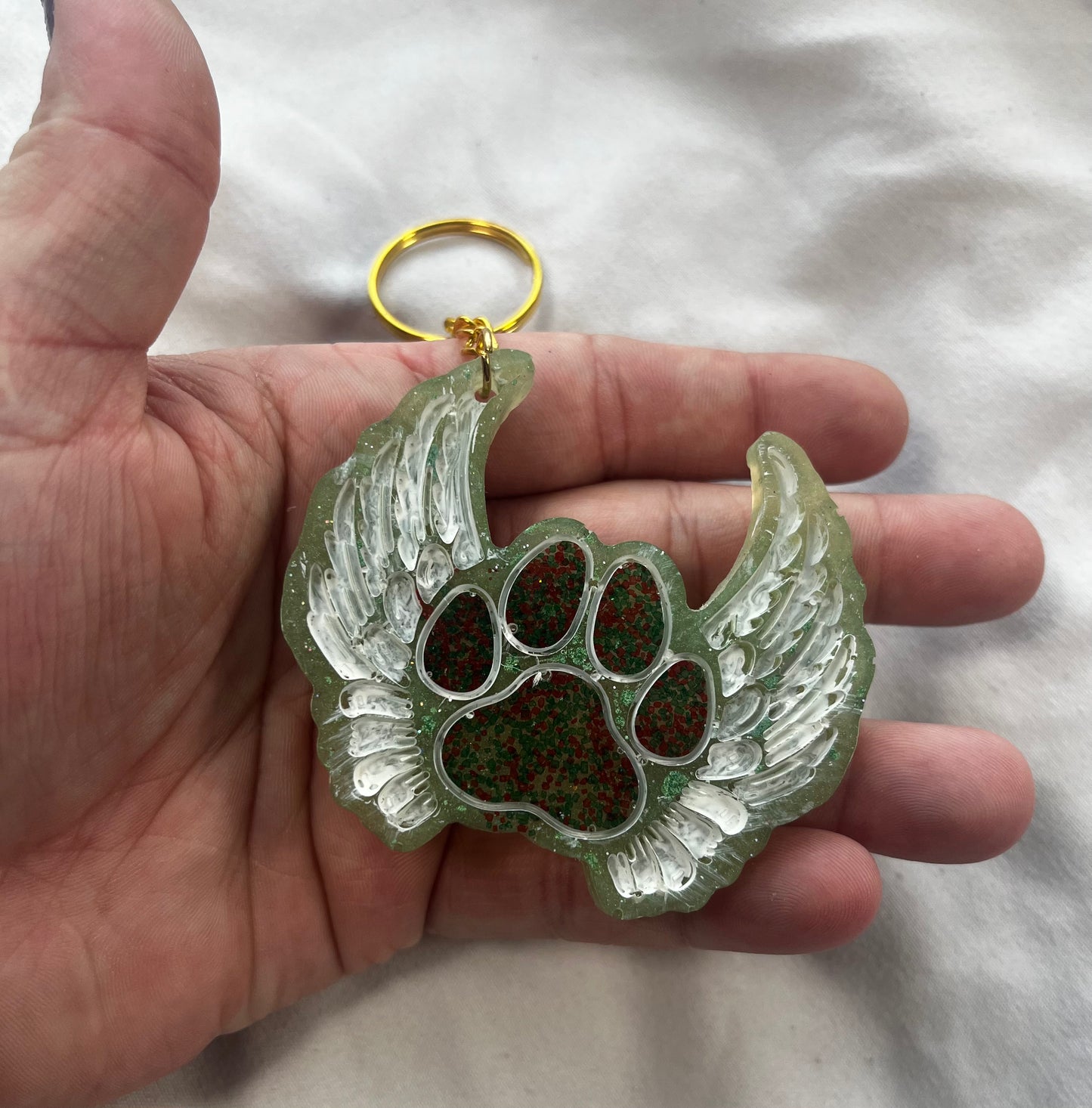 Angel Wing Paw Keychain