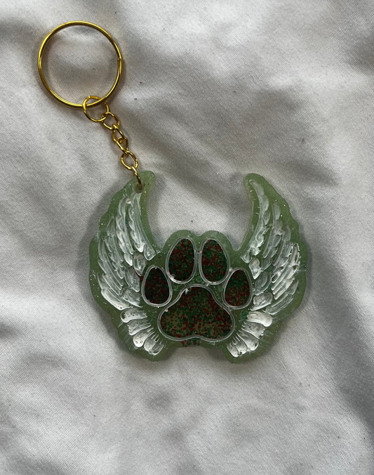 Angel Wing Paw Keychain