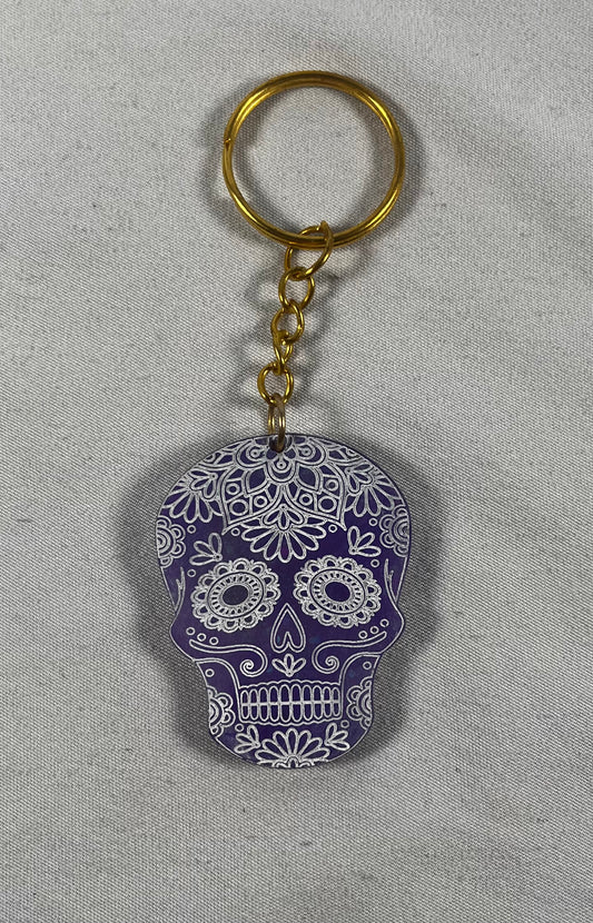 Sugar Skull Keychain