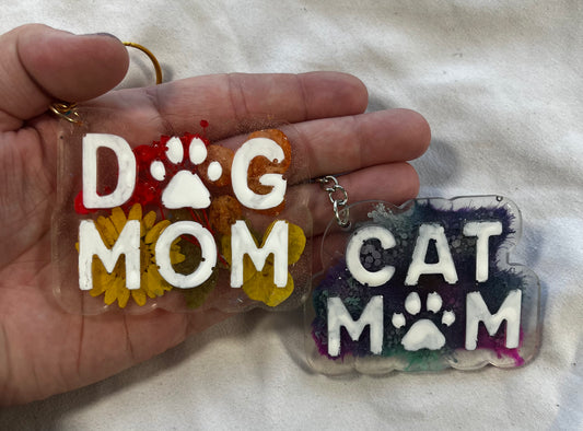 Pet Mom Keychain