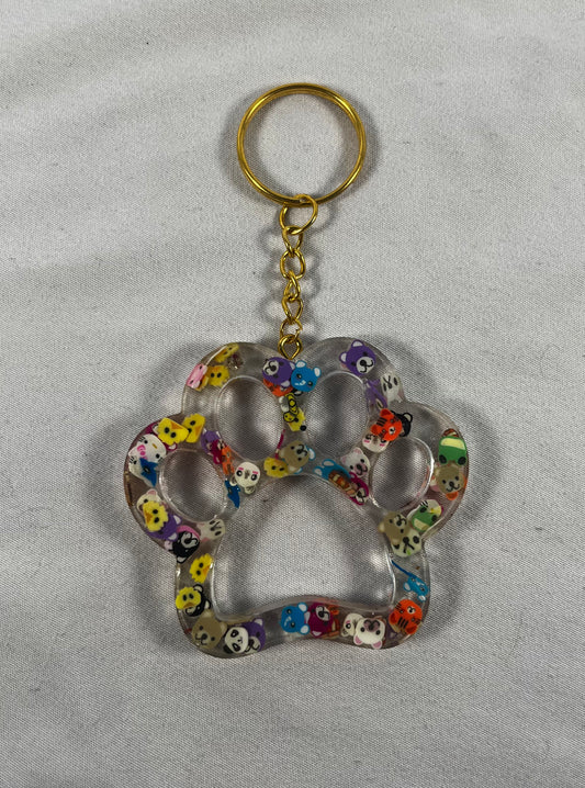 Animal Paw Keychain