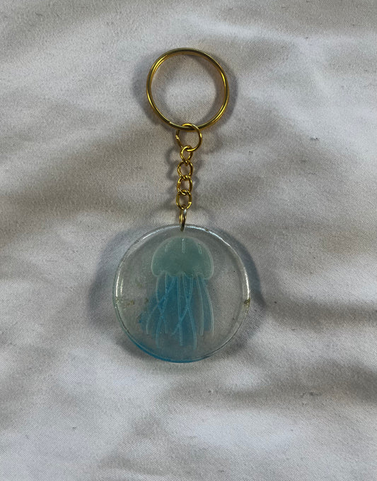 Jellyfish keychain