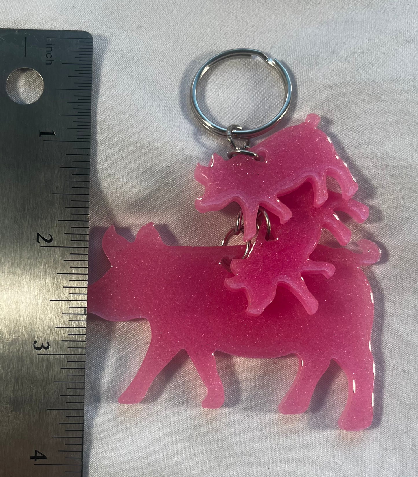 Pig Family Keychain