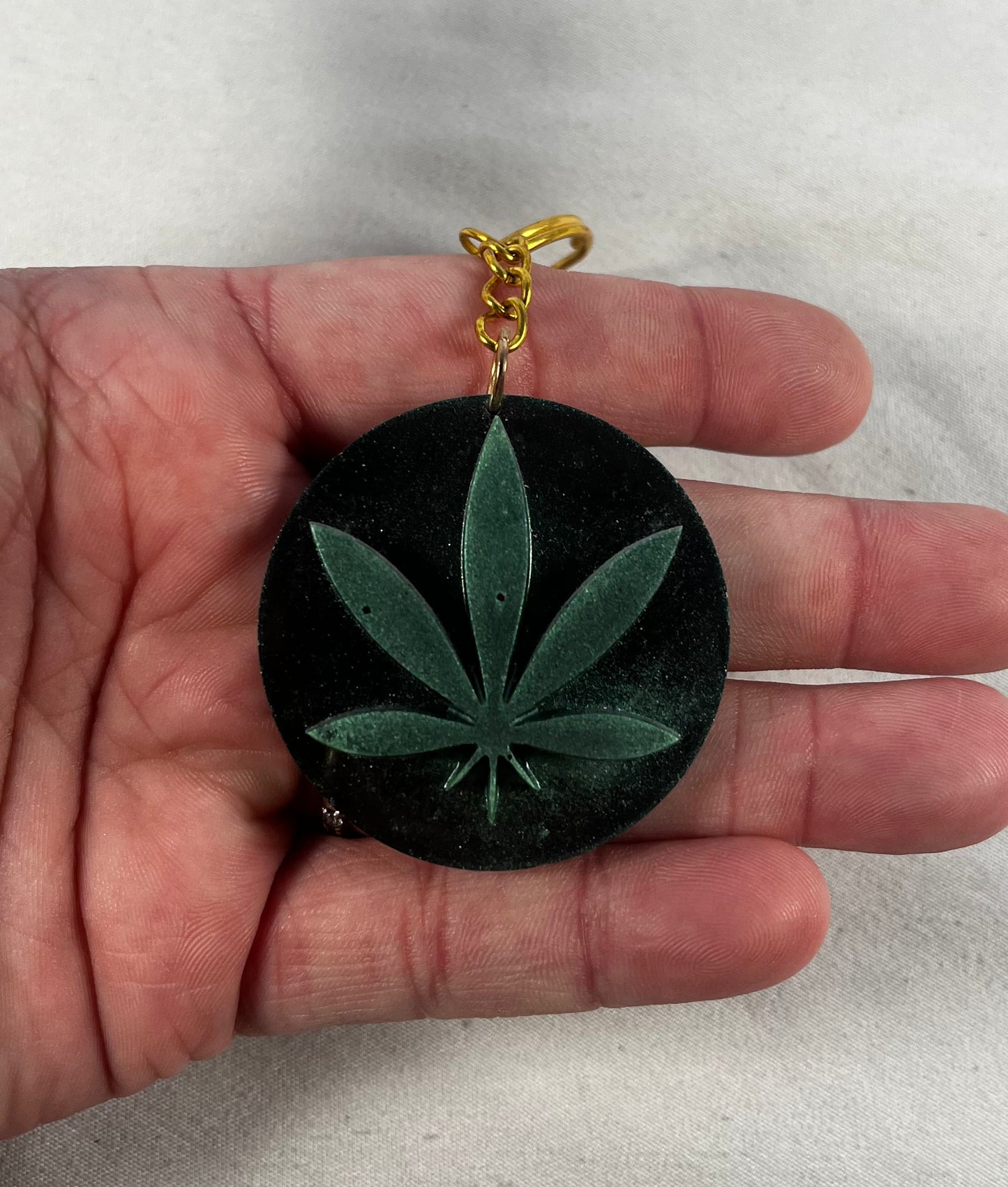 Weed Leaf Keychain