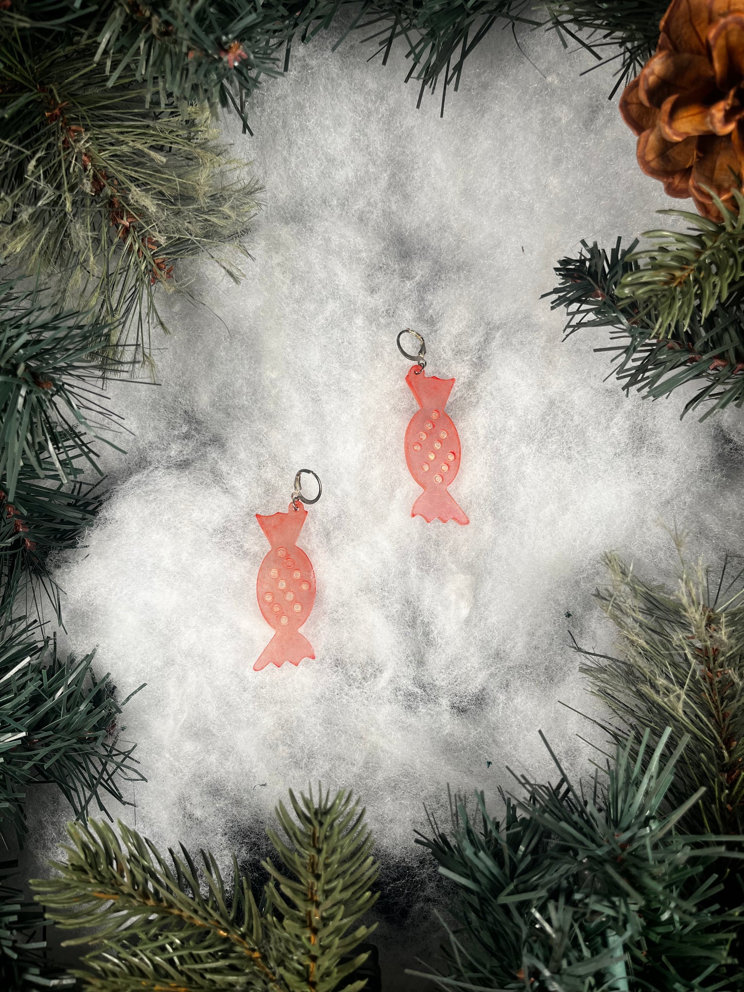 Christmas Peppermint Candy Earrings