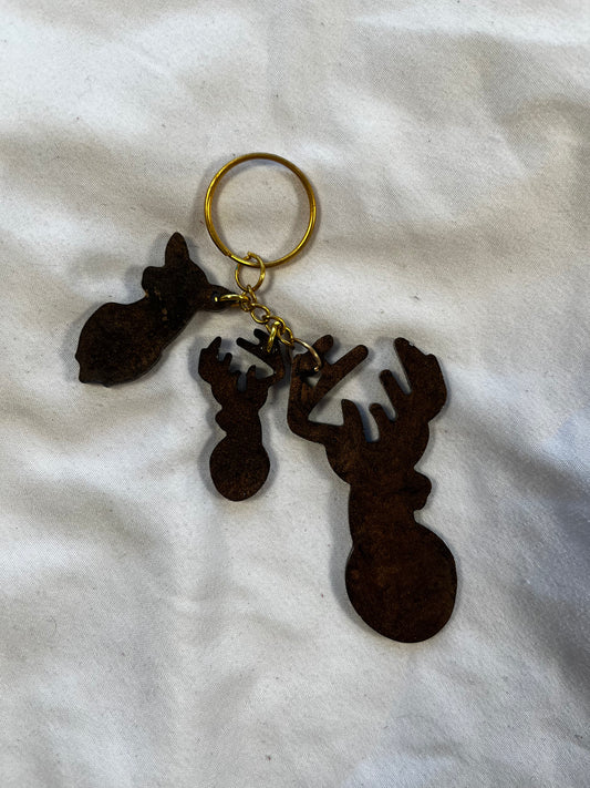 Deer Family Keychain